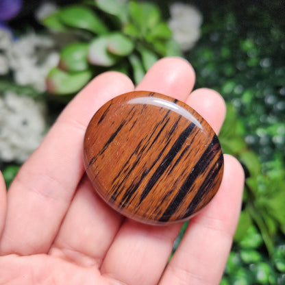 Mahogany Obsidian Palm Stone