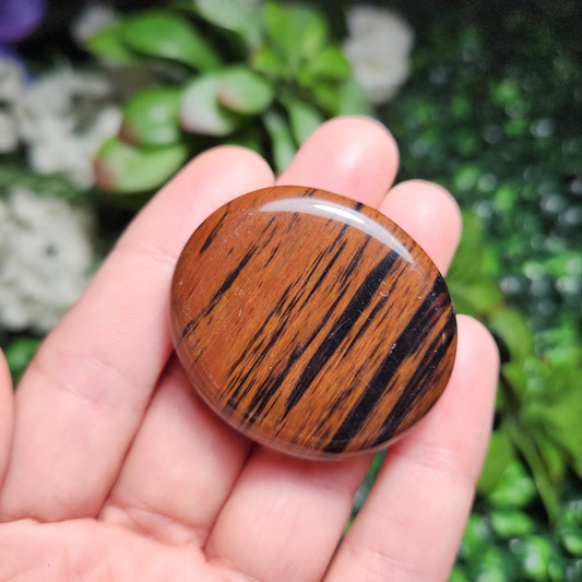 Mahogany Obsidian Palm Stone