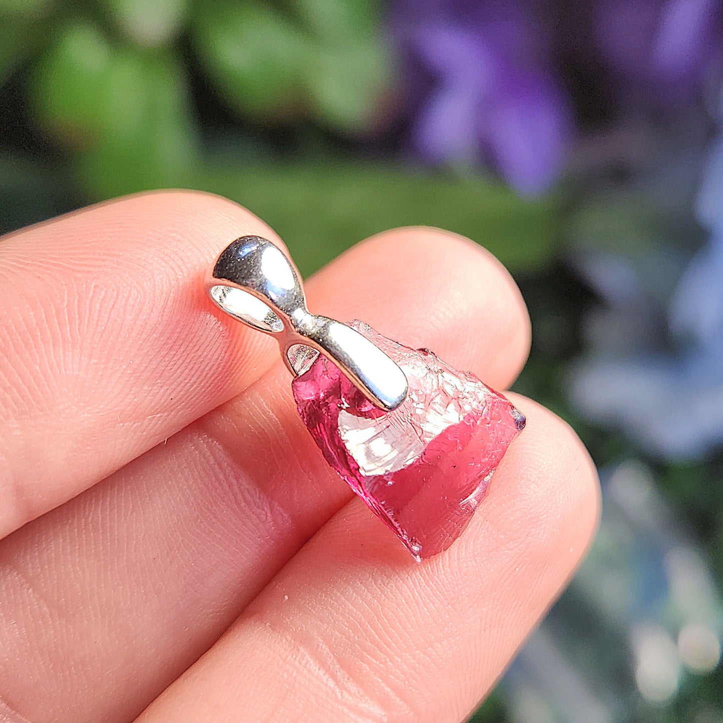 Raspberry Garnet Pendant