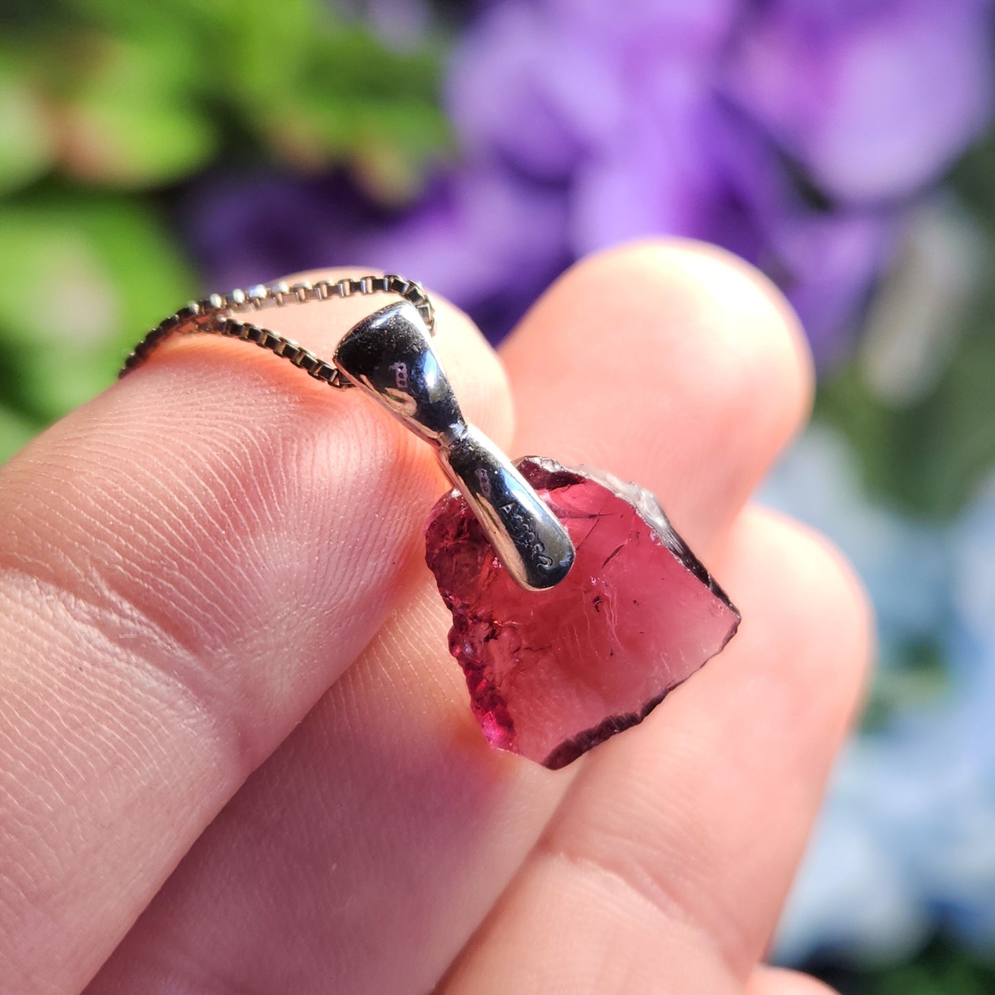 Raspberry Garnet Pendant