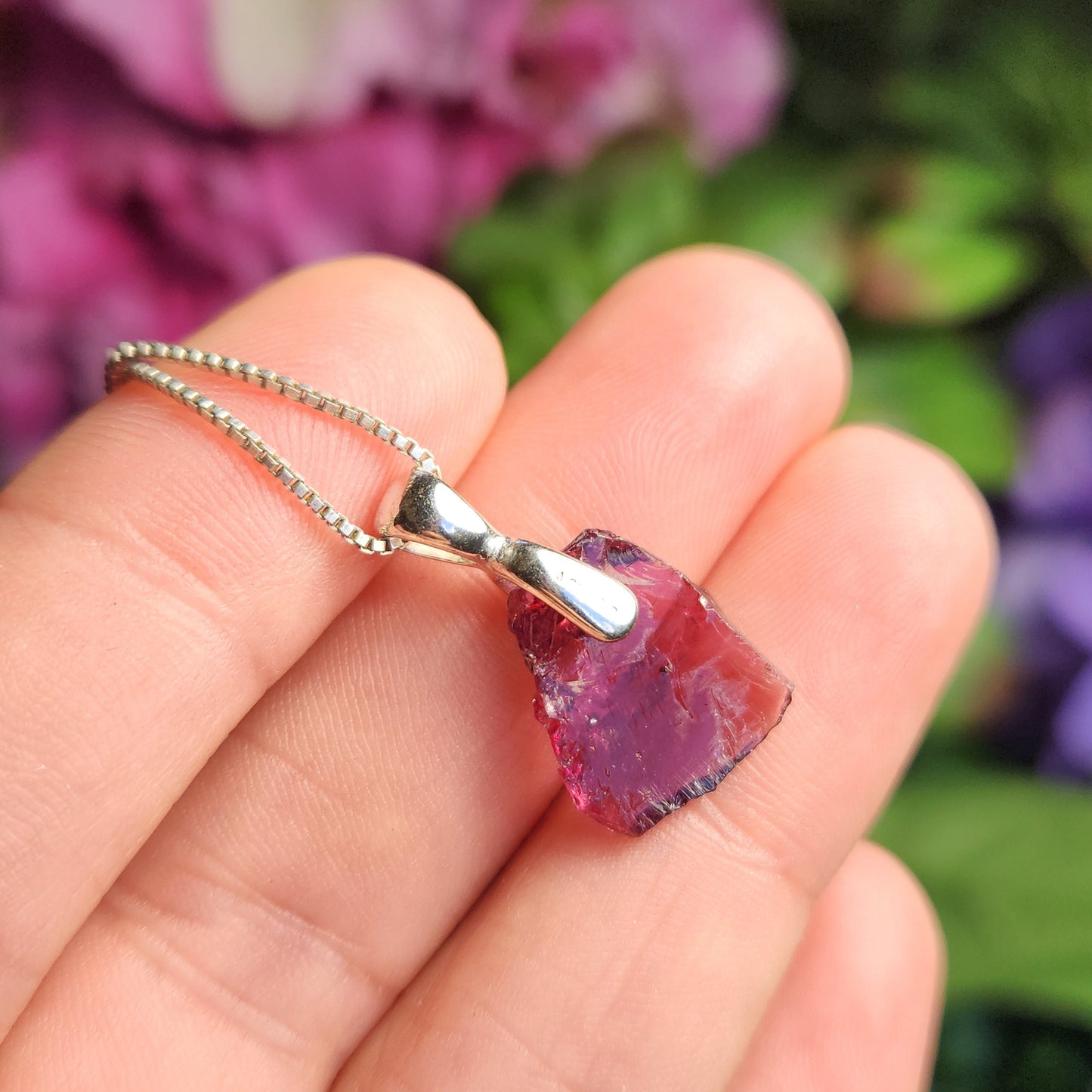 Raspberry Garnet Pendant