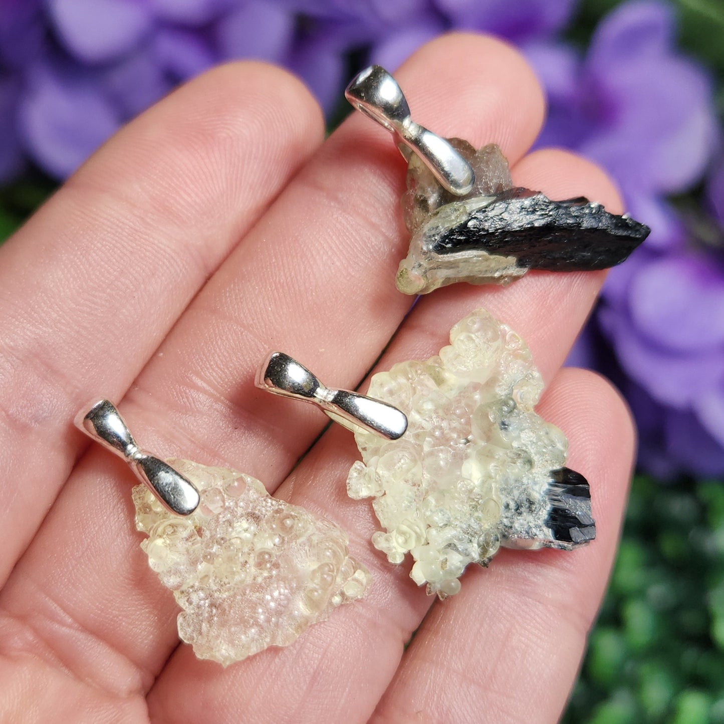 Hyalite Opal Pendant