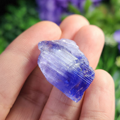 Tanzanite Crystal 7.65g, Etched Bicolor Tanzanite Gemstone, Tanzanite Crystal, Blue Purple Terminated Tanzanite