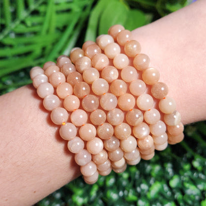 Peach Moonstone Bracelet