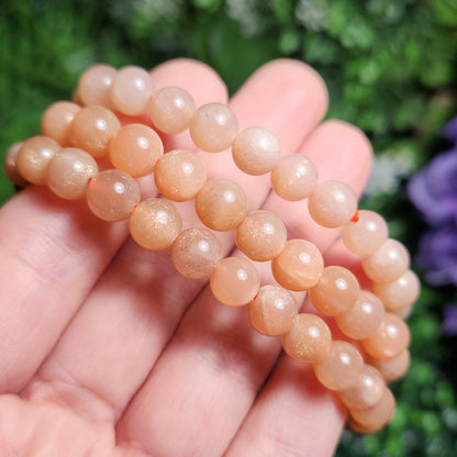 Peach Moonstone Bracelet
