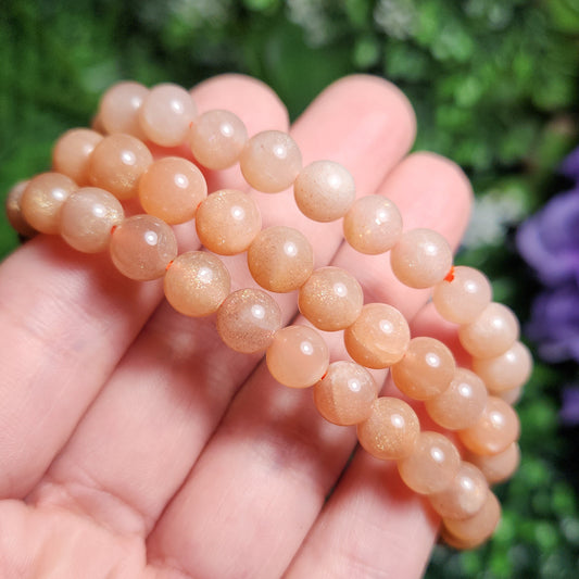 Peach Moonstone Bracelet
