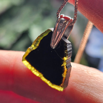 Bi Color Tourmaline Pendant