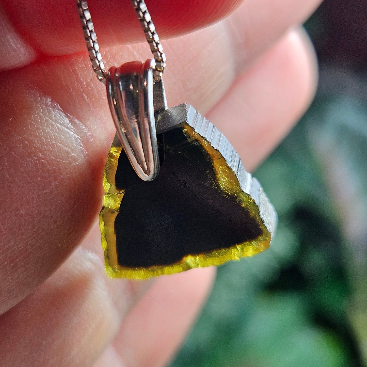 Bi Color Tourmaline Pendant
