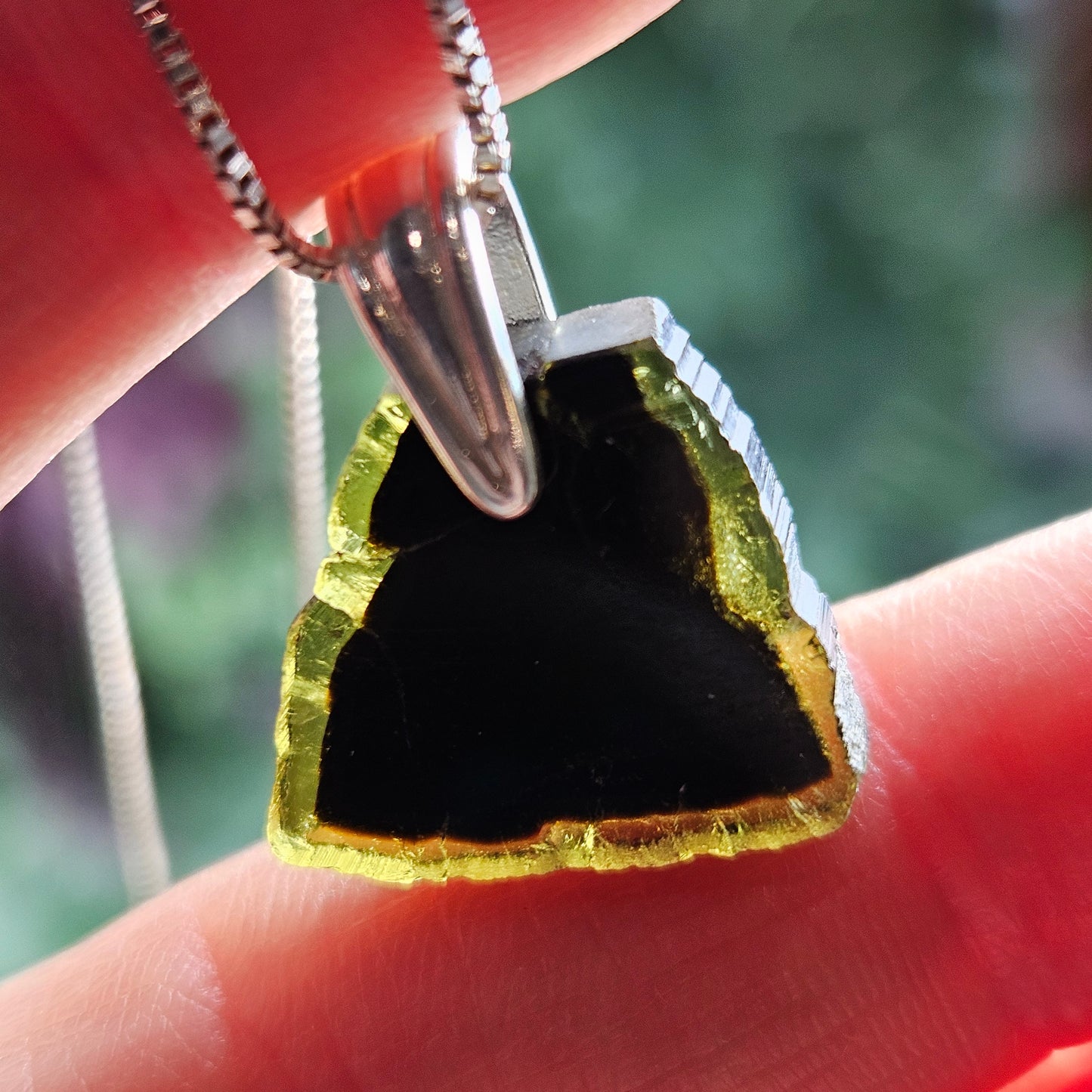 Bi Color Tourmaline Pendant