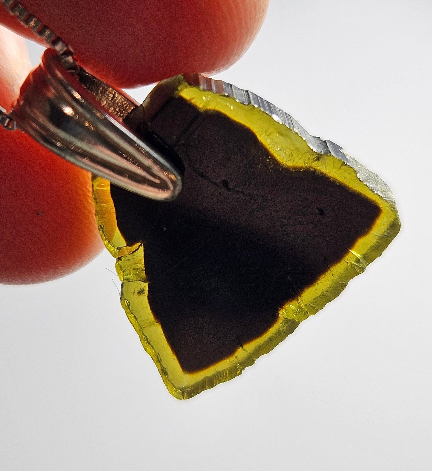 Bi Color Tourmaline Pendant
