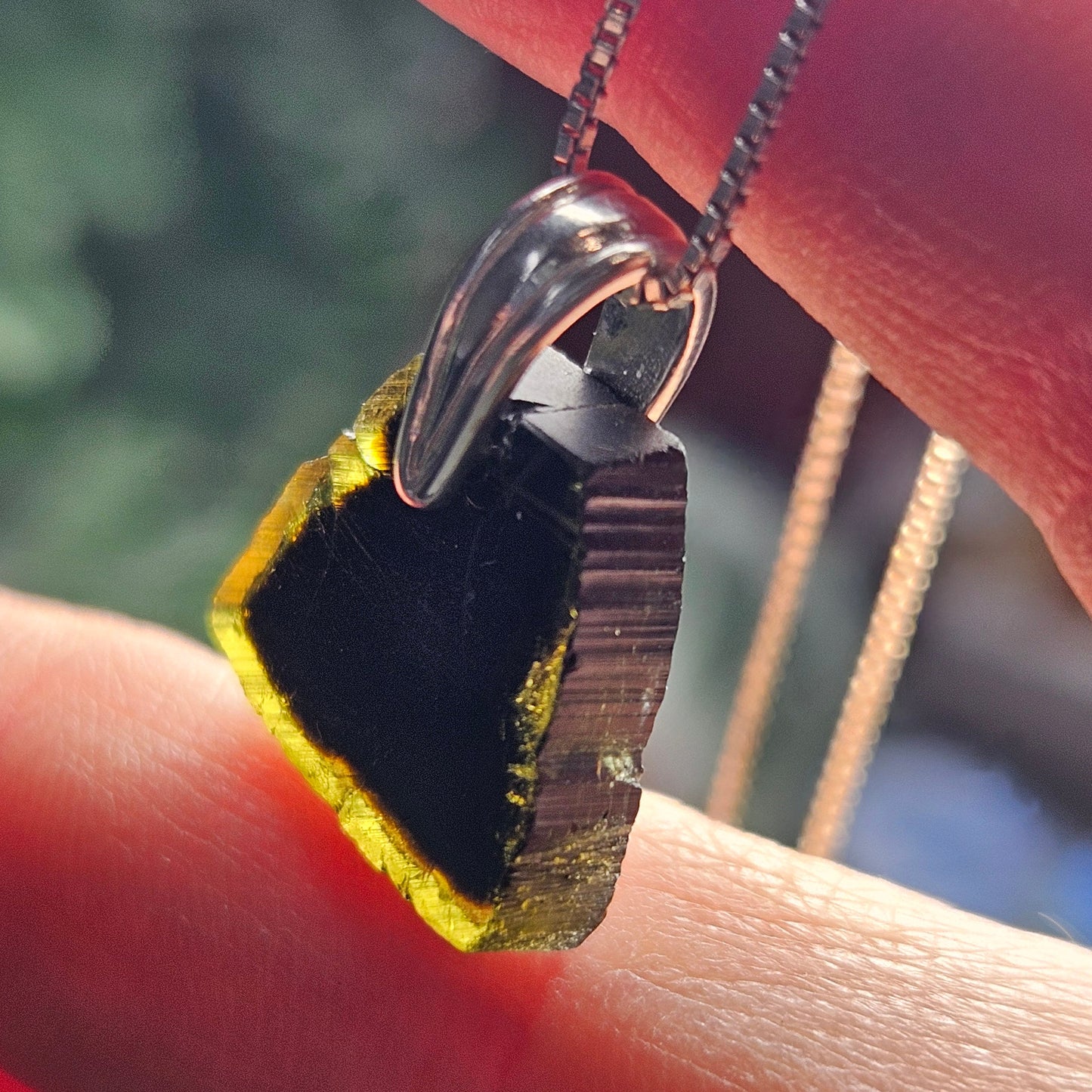 Bi Color Tourmaline Pendant