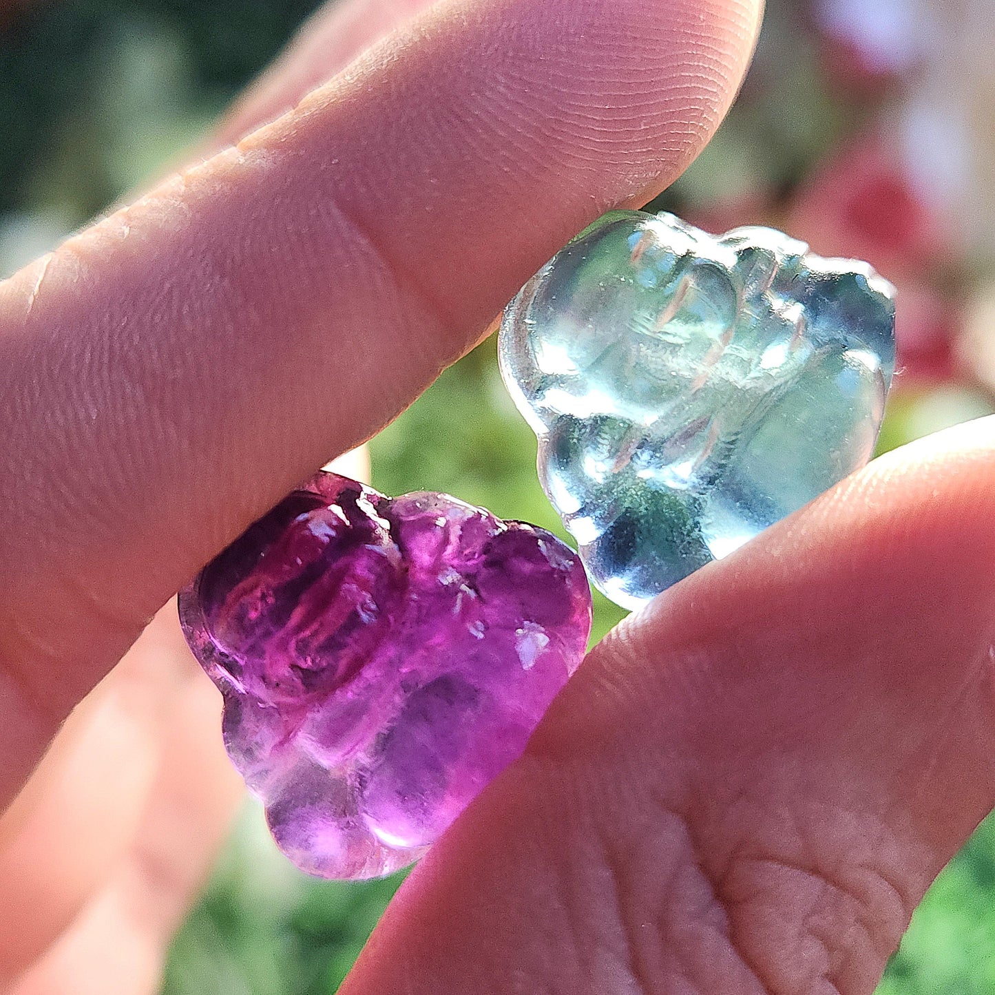 Fluorite Buddha Carving