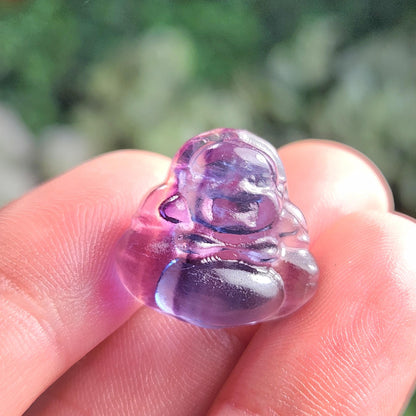 Fluorite Buddha Carving