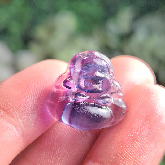 Fluorite Buddha Carving