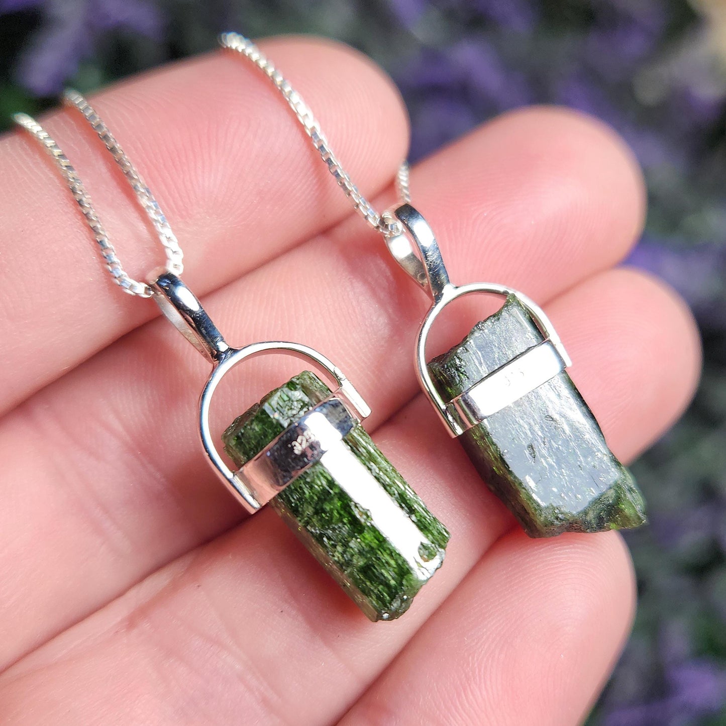 Chrome Diopside Pendant