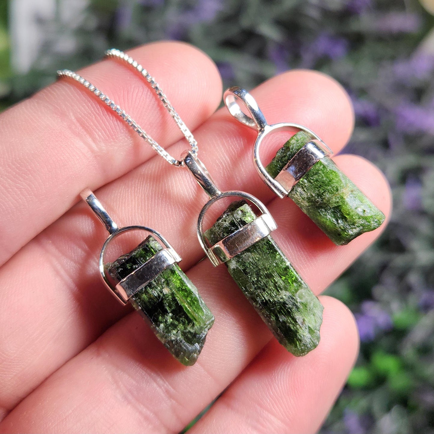 Chrome Diopside Pendant