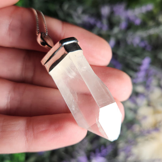 Lemurian Quartz Pendant