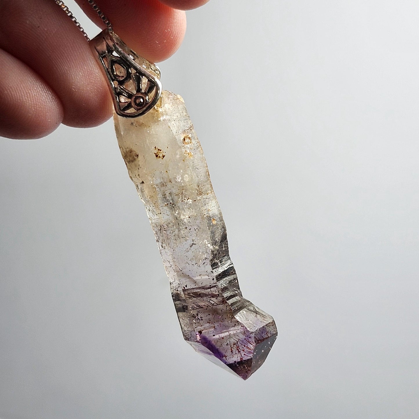 Scepter Lepidocrocite Amethyst Pendant