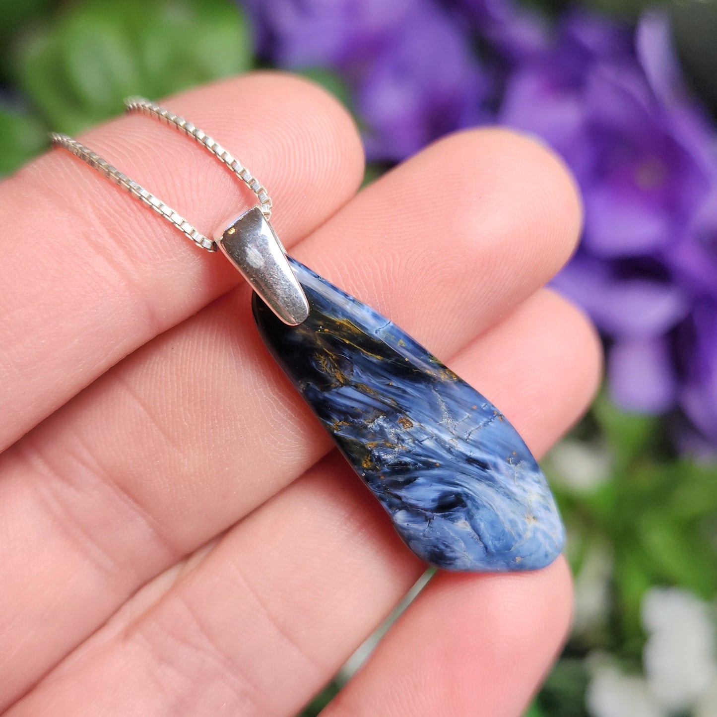 Blue Pietersite Pendant