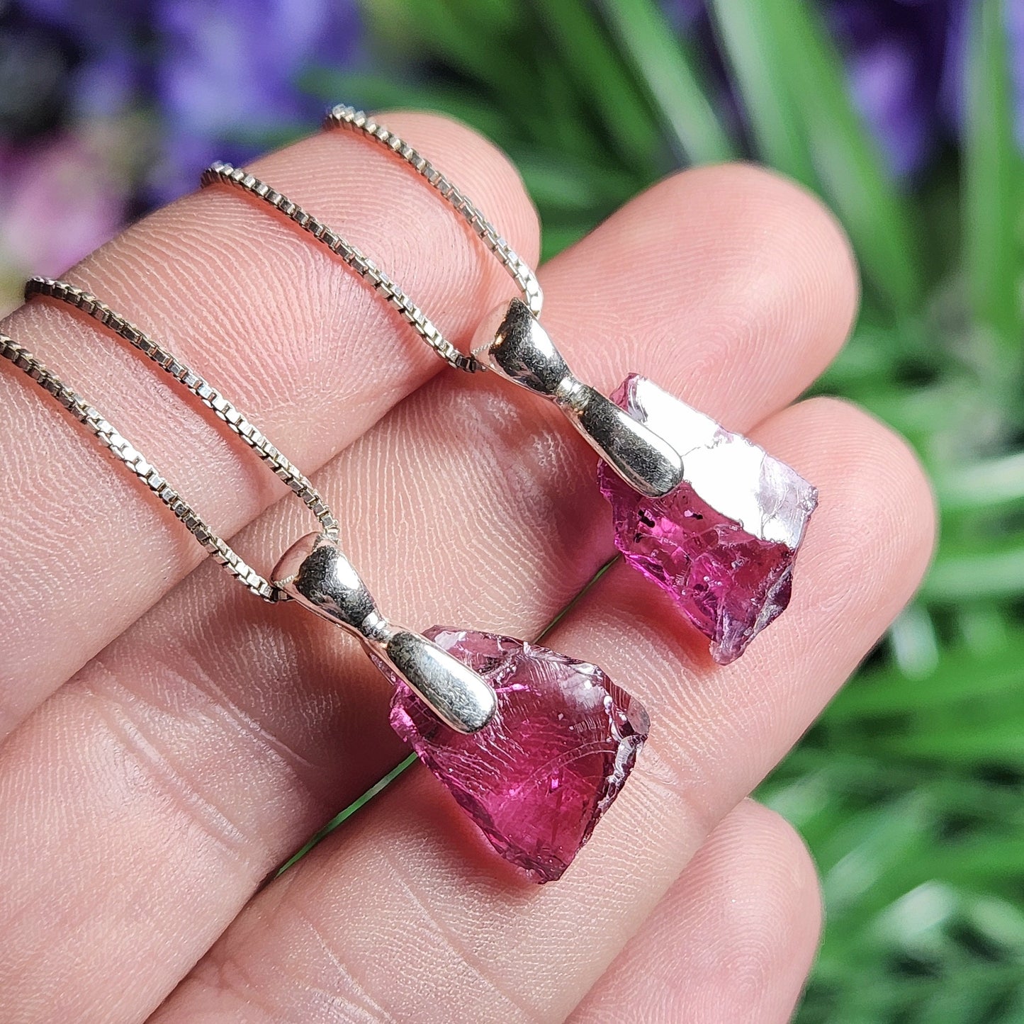 Raspberry Garnet Pendant