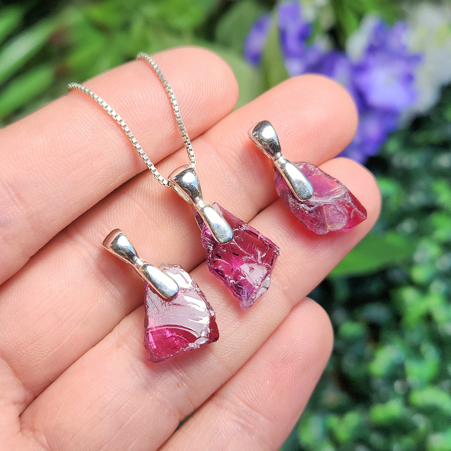 Raspberry Garnet Pendant