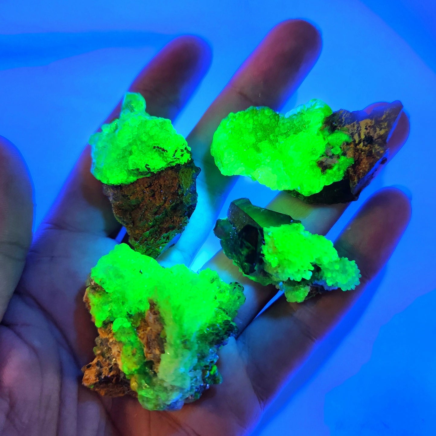 Hyalite Opal and Smoky Quartz