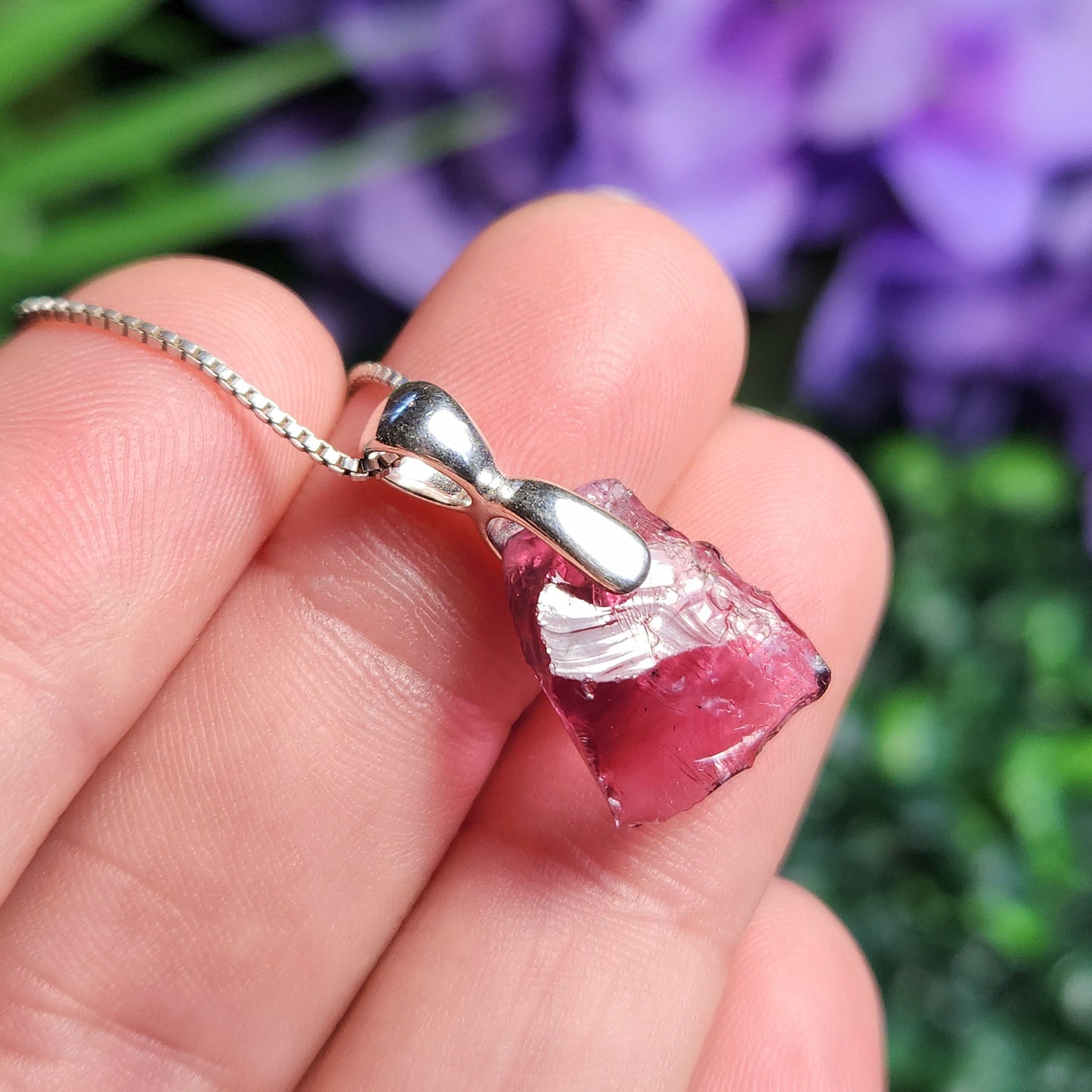 Raspberry Garnet Pendant