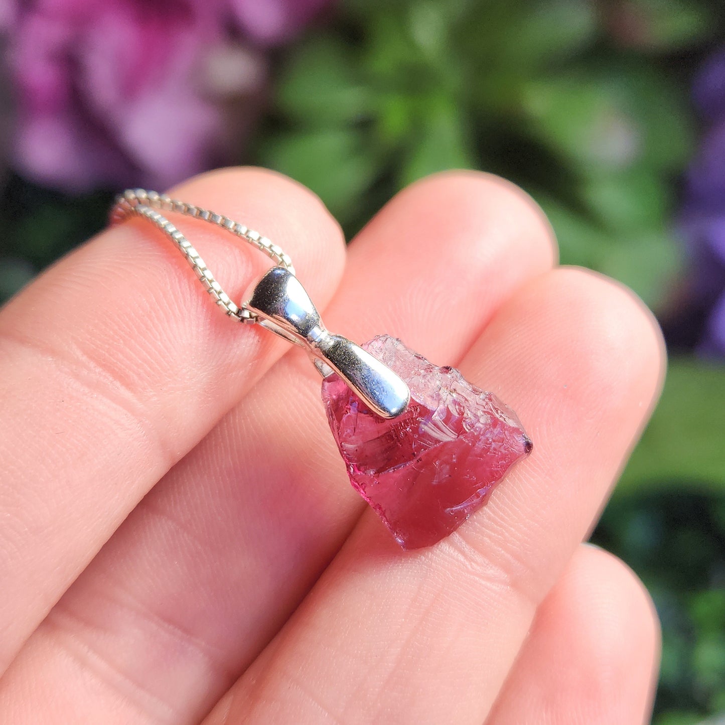 Raspberry Garnet Pendant