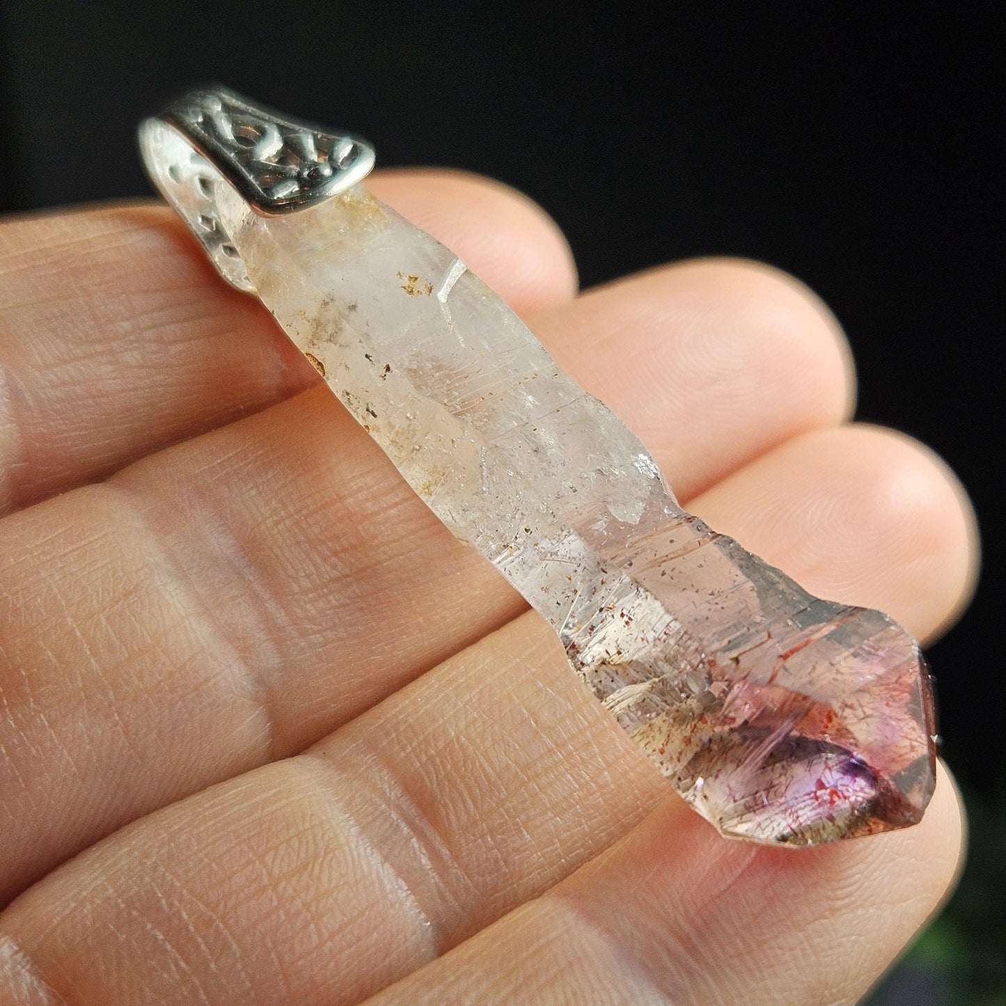 Scepter Lepidocrocite Amethyst Pendant