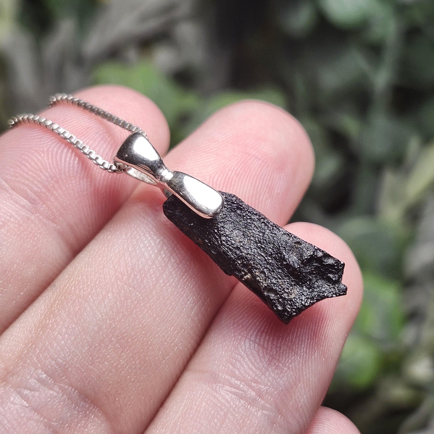 Irgizite Meteorite Pendant, Irgizite Tektite Necklace