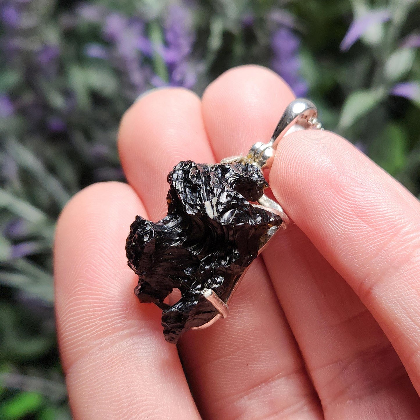 Tektite Specimen Pendant