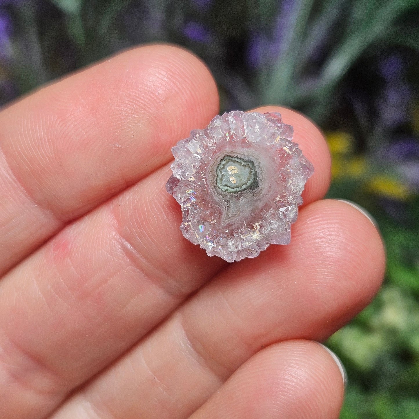 Quartz Stalactite:  Stalactite Slice Crystal