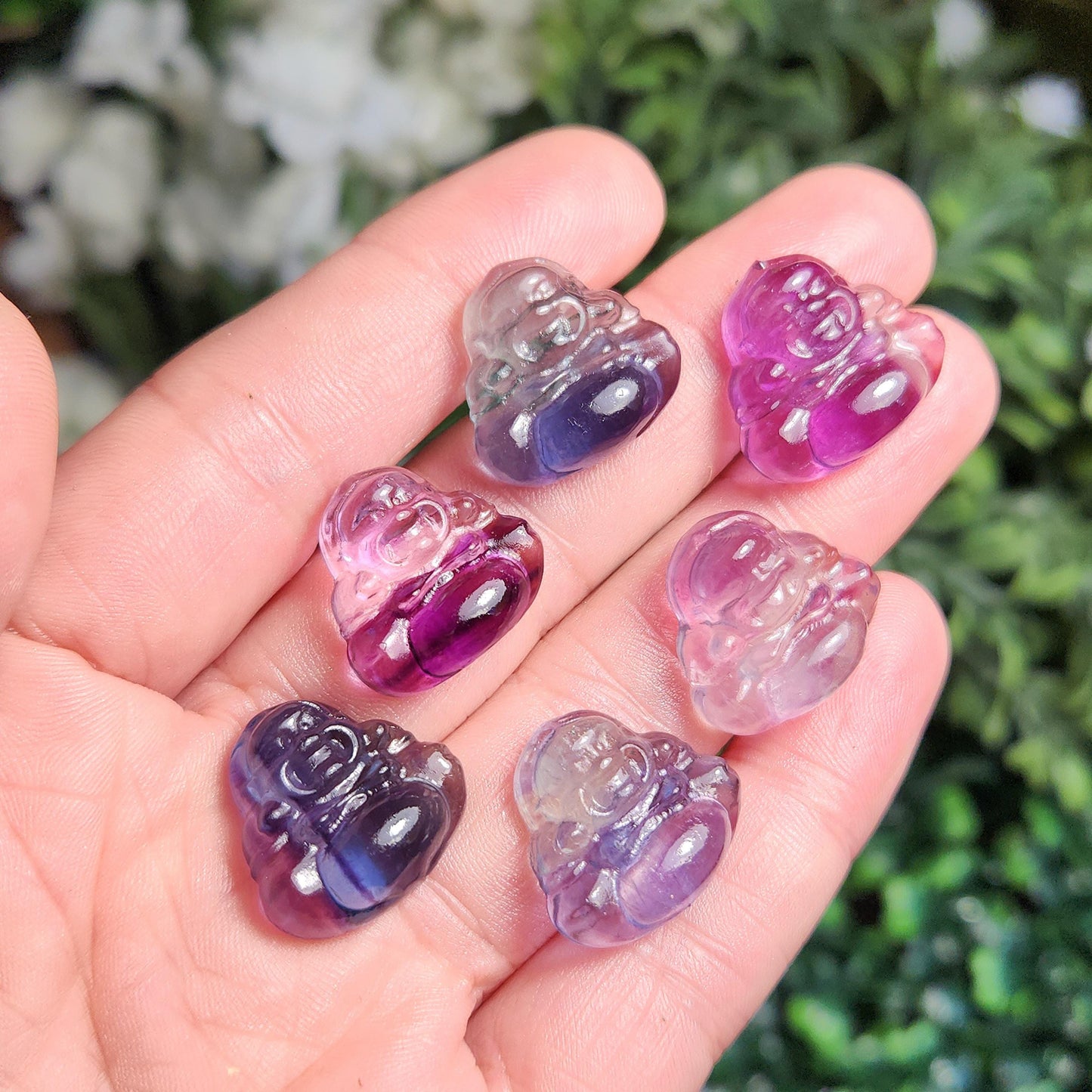 Fluorite Buddha Carving