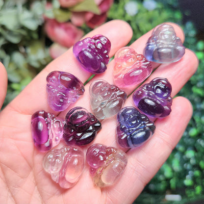Fluorite Buddha Carving