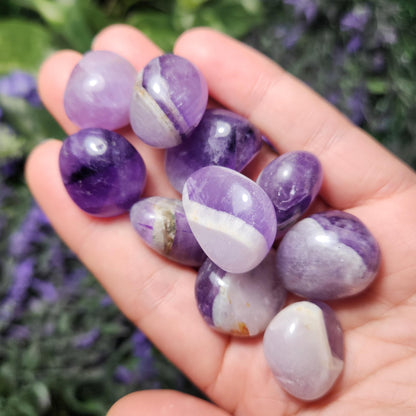 Tumbled Chevron Amethyst Crystal