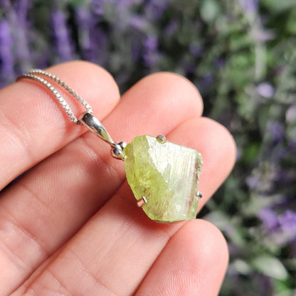 Terminated Peridot Pendant