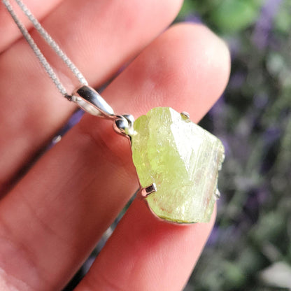 Terminated Peridot Pendant
