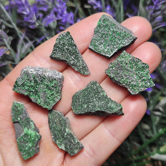 Uvarovite Druzy Garnet Crystal