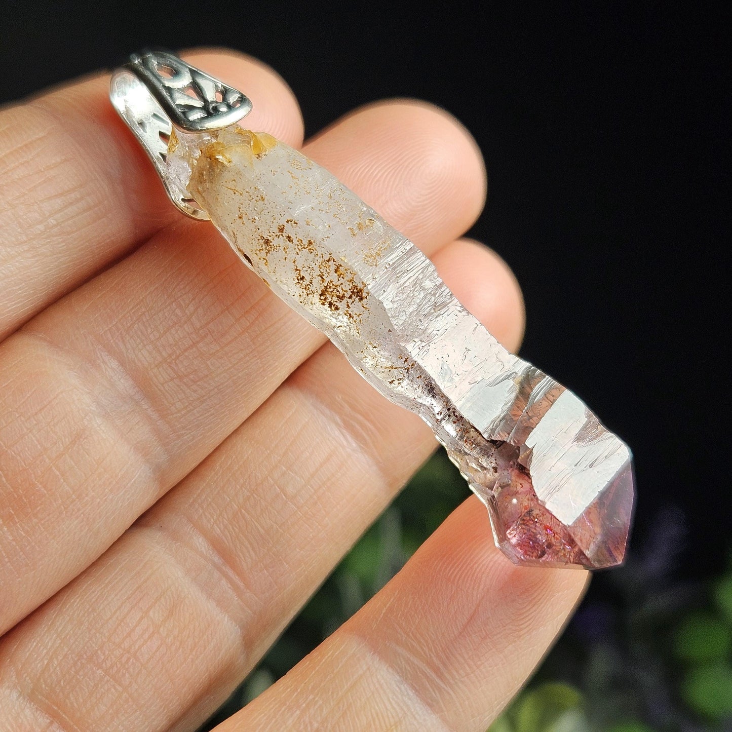 Scepter Lepidocrocite Amethyst Pendant