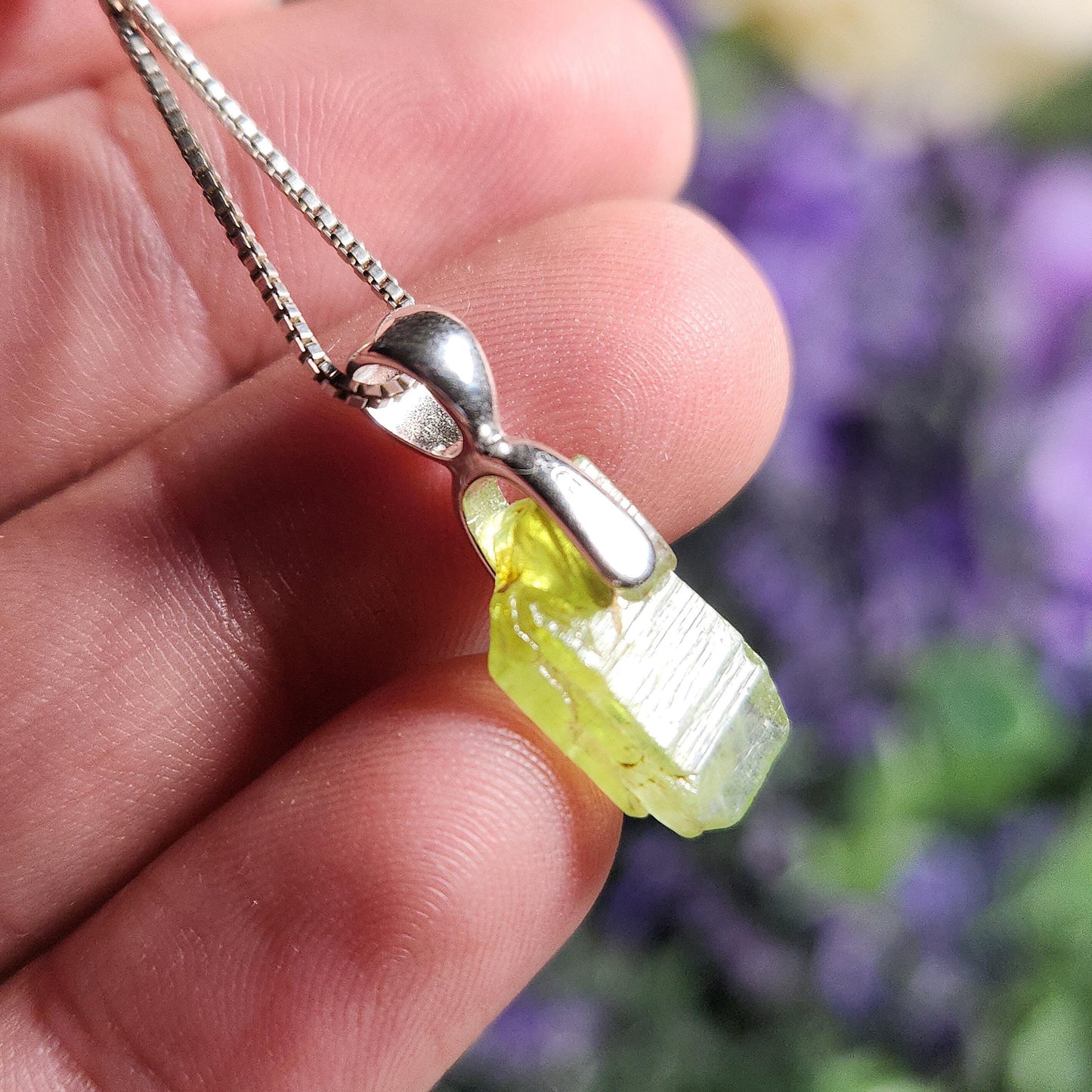 Terminated Peridot Pendant