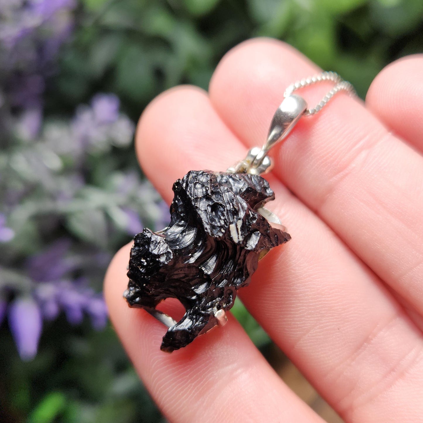 Tektite Specimen Pendant