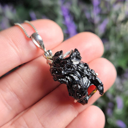 Tektite Specimen Pendant