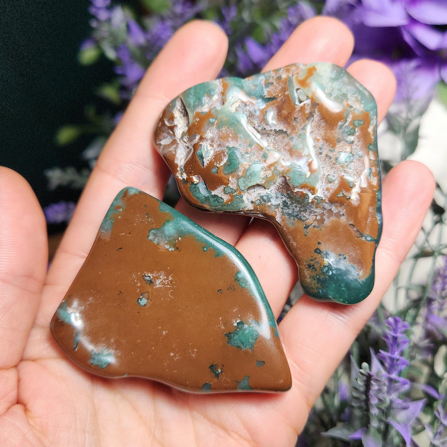 Chrome Chalcedony Polished Slice
