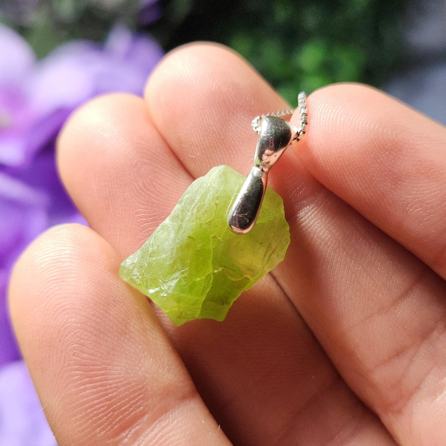 Terminated Peridot Pendant