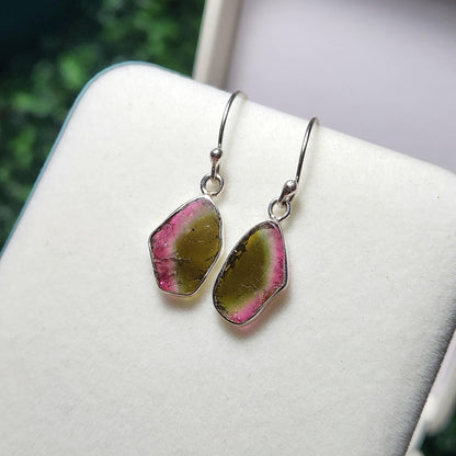 Watermelon Tourmaline Earrings