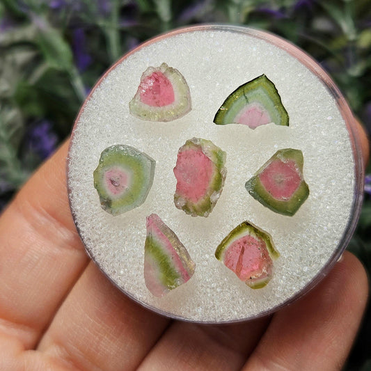 Watermelon Tourmaline Slice