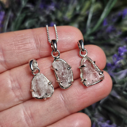 Phenacite Crystal Pendant, Nigerian Phenakite Specimen Pendant