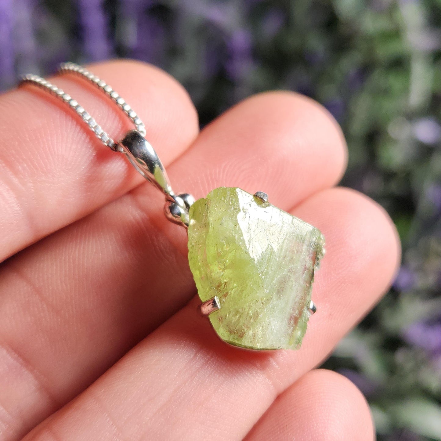 Terminated Peridot Pendant