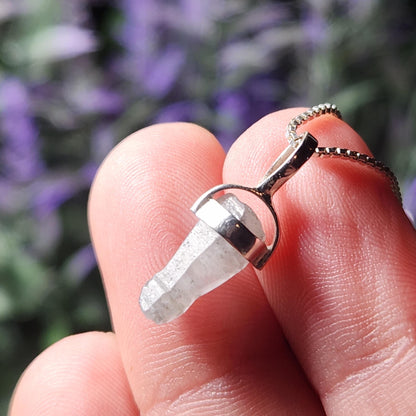 Sri Lankan Terminated Sapphire Pendant, Old Stock Crystal