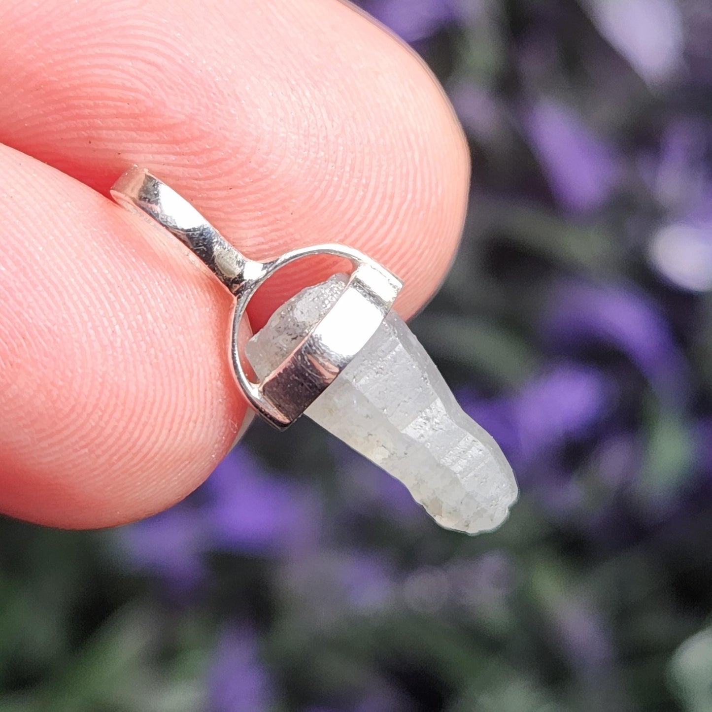 Sri Lankan Terminated Sapphire Pendant, Old Stock Crystal